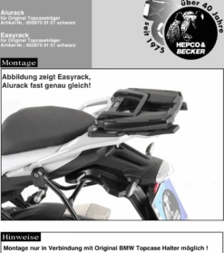 Alurack Topcase-Träger Für Kombination Mit Originalem BMW-Topcase-Träger Für BMW S 1000 XR (Bj.15-)