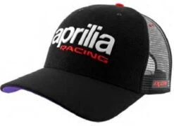 Aprilia Basecap Dual Kollektion 2024 Schwarz Lila