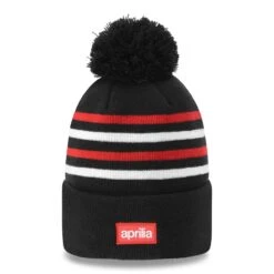 Aprilia Strickmütze NEW ERA Schwarz, Rot, Weiß