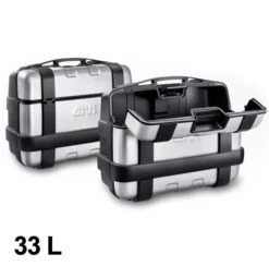 Givi Koffer Satz Trekker 33L Schwarz Alu Monokey