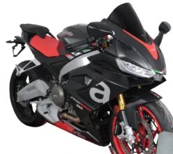 MRA Racingscheibe "R " Schwarz Für Aprilia RS 660 2021- -Motorradgepäck Geschäft MRA Racingscheibe 22R 22 schwarz fu r RS 660 2021 04 1280x1280