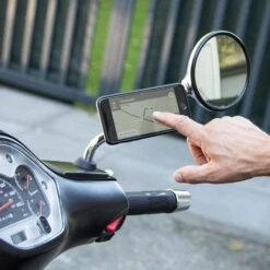 Smartphone Halterung Piaggio Für IPhone / Samsung -Motorradgepäck Geschäft MirrorMount 1 grande 1280x1280