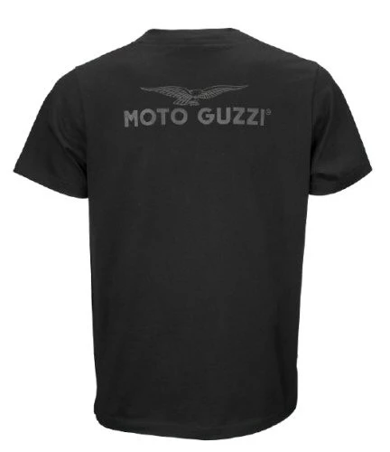 Moto Guzzi Herren T-Shirt V85TT Baumwolle Schwarz 4 Moto Guzzi Herren T-Shirt V85TT Baumwolle Schwarz – Bild 2