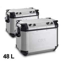 Givi Alu-Seiten-Koffer Satz Trekker Outback 48L Monokey