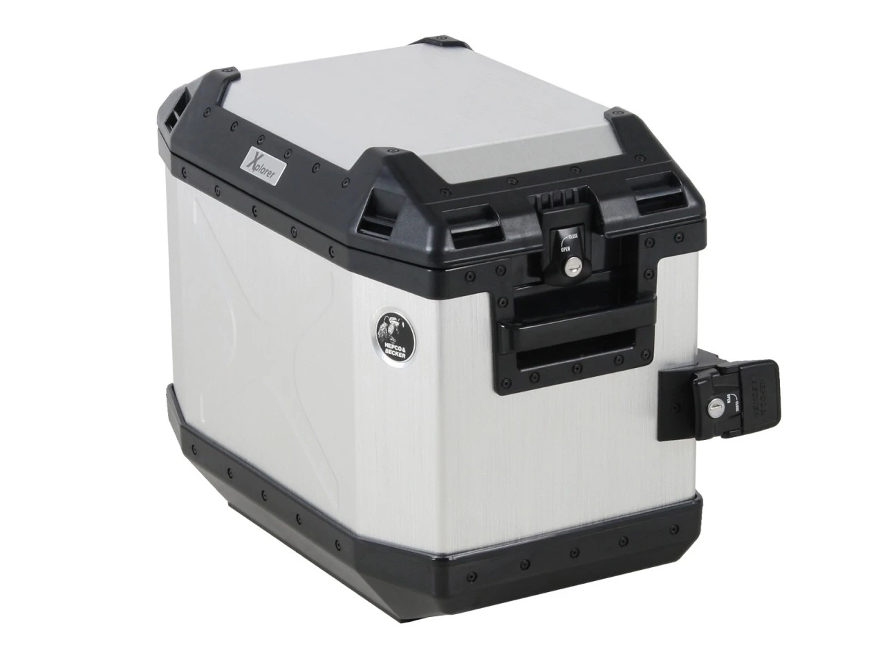 Seitenkoffer Alu Xplorer 40 Silber Original Hepco & Becker 5 Seitenkoffer Alu Xplorer 40 Silber Original Hepco & Becker – Bild 3