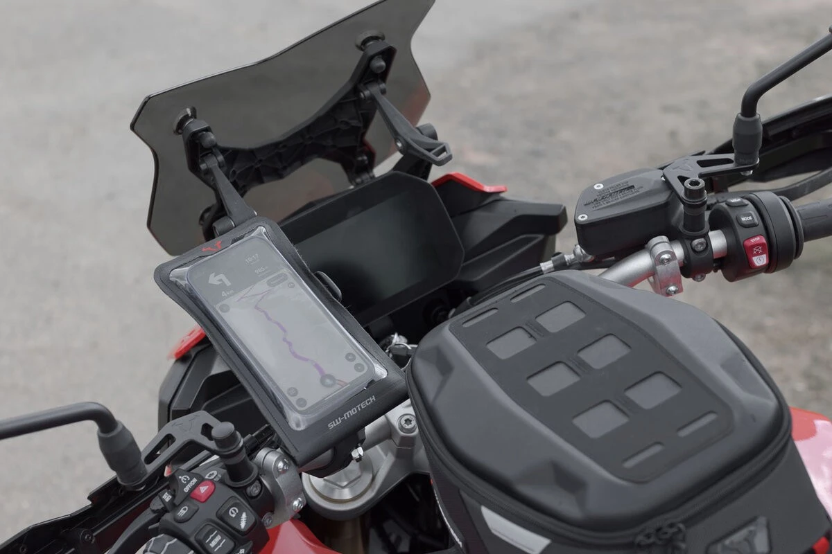 Navi-Halterung Kit T-Lock Mit Smartphone Drybag Für Moto Guzzi V85 TT /Travel - SW Motech 7 Navi-Halterung Kit T-Lock Mit Smartphone Drybag Für Moto Guzzi V85 TT /Travel - SW Motech – Bild 5